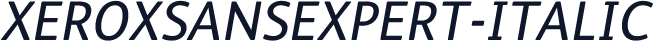 XeroxSansExpert-Italic