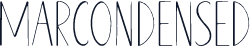 MARCONDENSED