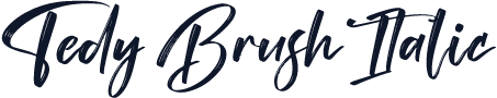 Tedy Brush Italic