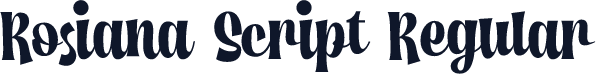 Rosiana Script Regular