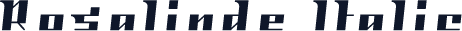 Rosalinde Italic