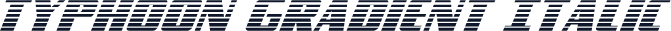 Typhoon Gradient Italic
