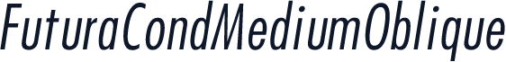 FuturaCondMediumOblique