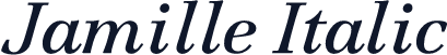 Jamille Italic