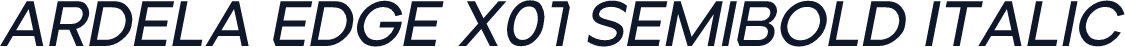 Ardela Edge X01 SemiBold Italic
