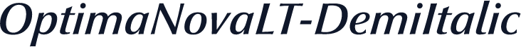 OptimaNovaLT-DemiItalic