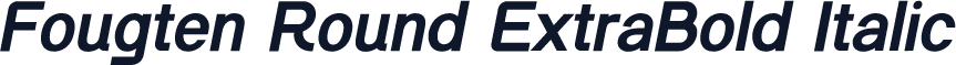 Fougten Round ExtraBold Italic