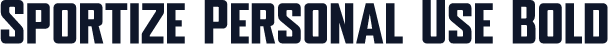 Sportize Personal Use Bold