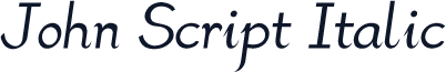 John Script Italic