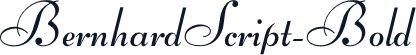 BernhardScript-Bold