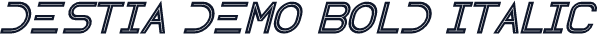 Destia Demo Bold Italic