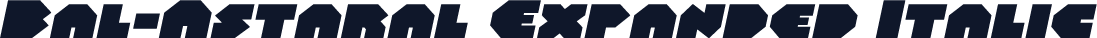 Bal-Astaral Expanded Italic