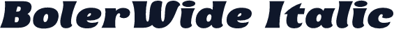 BolerWide Italic