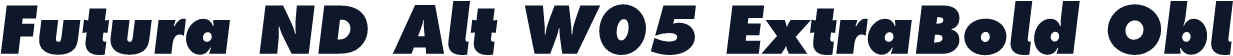 Futura ND Alt W05 ExtraBold Obl