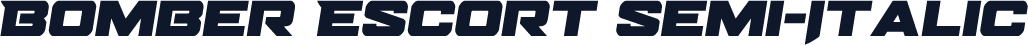Bomber Escort Semi-Italic