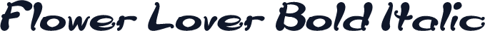 Flower Lover Bold Italic