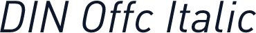 DIN Offc Italic