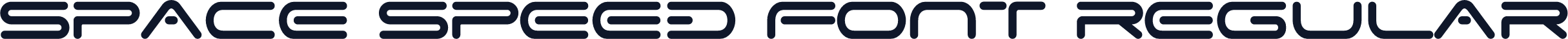 Space Speed Font Regular