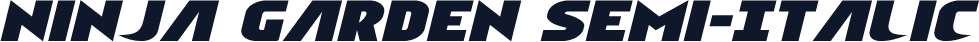 Ninja Garden Semi-Italic