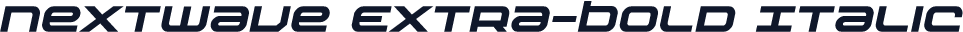 Nextwave Extra-Bold Italic