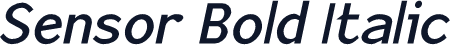 Sensor Bold Italic
