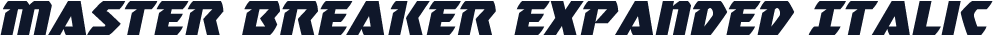 Master Breaker Expanded Italic