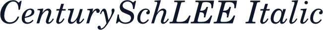 CenturySchLEE Italic