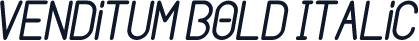 Venditum Bold Italic