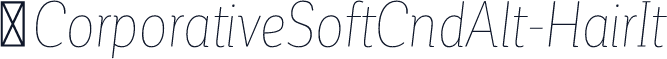 ☞CorporativeSoftCndAlt-HairIt