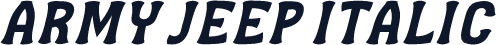 Army Jeep Italic
