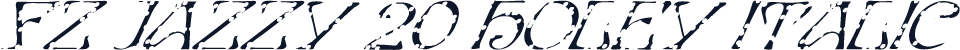 FZ JAZZY 20 HOLEY ITALIC