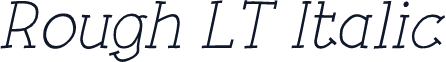 Rough LT Italic