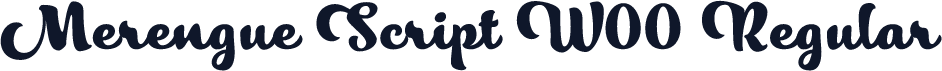 Merengue Script W00 Regular