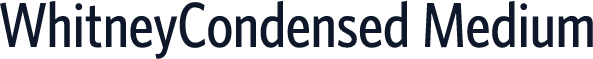 WhitneyCondensed Medium
