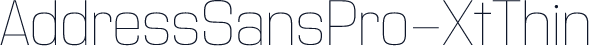 AddressSansPro-XtThin