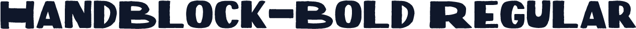 HandBlock-Bold Regular