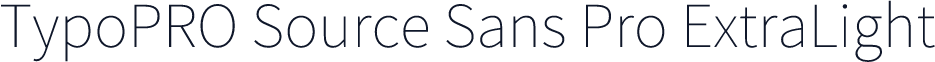 TypoPRO Source Sans Pro ExtraLight