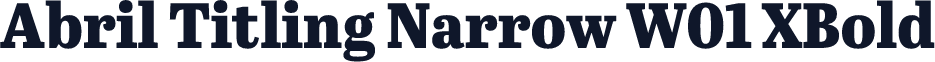 Abril Titling Narrow W01 XBold