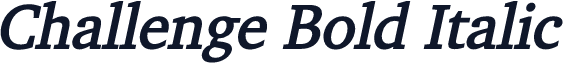 Challenge Bold Italic
