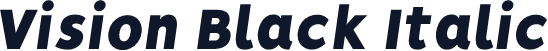 Vision Black Italic