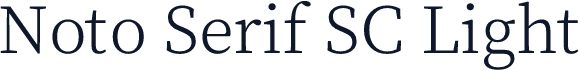 Noto Serif SC Light