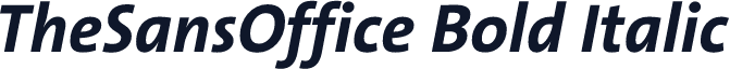 TheSansOffice Bold Italic