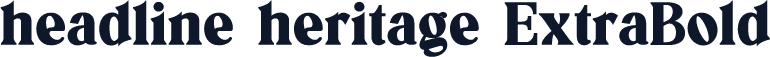 headline heritage ExtraBold