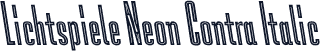 Lichtspiele Neon Contra Italic