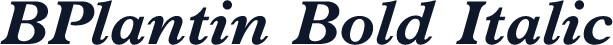 BPlantin Bold Italic