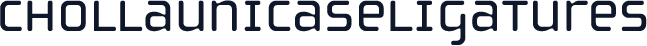 ChollaUnicaseLigatures