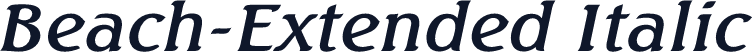 Beach-Extended Italic