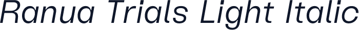 Ranua Trials Light Italic