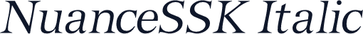 NuanceSSK Italic