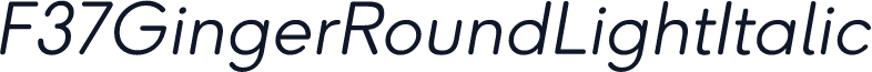 F37GingerRoundLightItalic